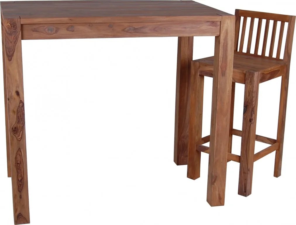 furniture-nabytek.cz - Dřevěný barový stůl z palisandru 120x110x80