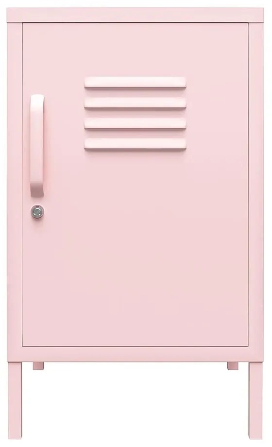 Svetloružový kovový nočný stolík Cache – Novogratz