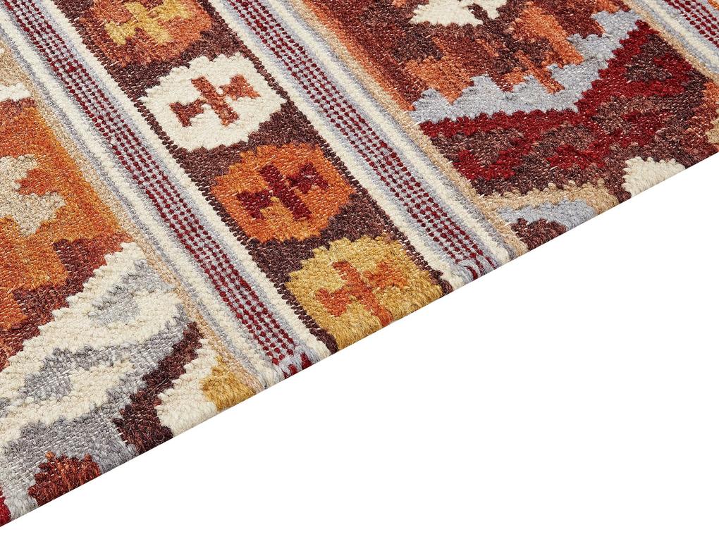 Vlnený kelímový koberec 160 x 230 cm viacfarebný AYGAVAN Beliani