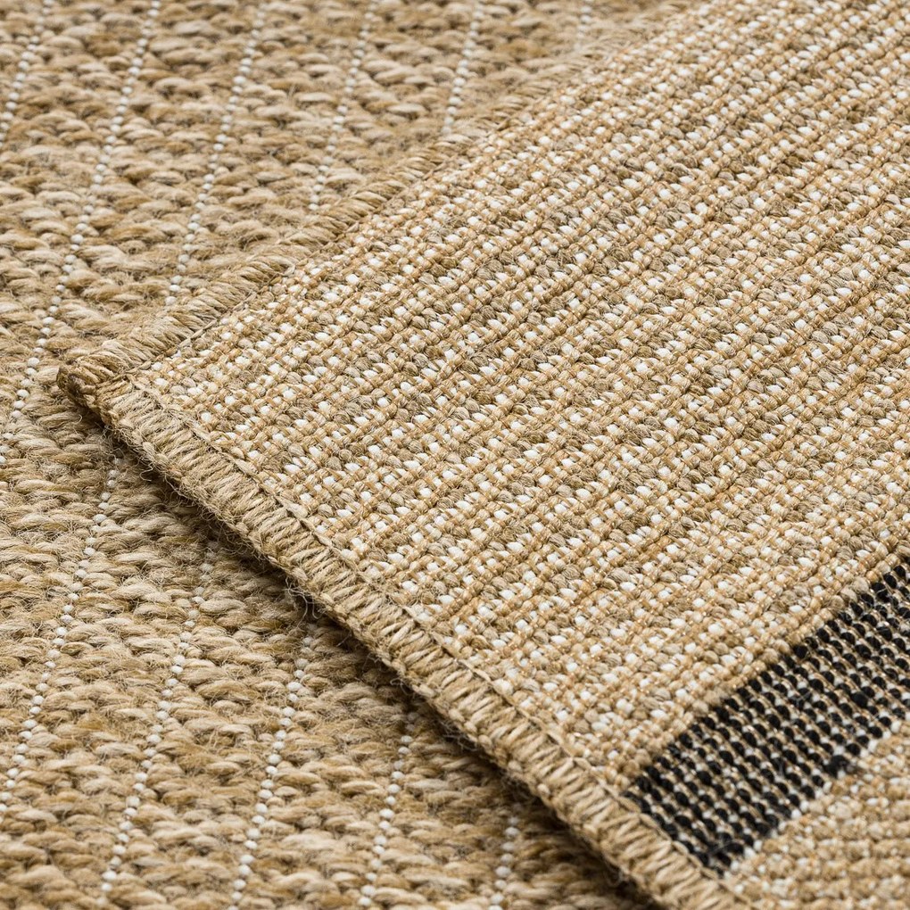 Dywany Łuszczów, Kusový koberec Spark 0689 beige/black, 120x170, béžová, chodba / predsieň