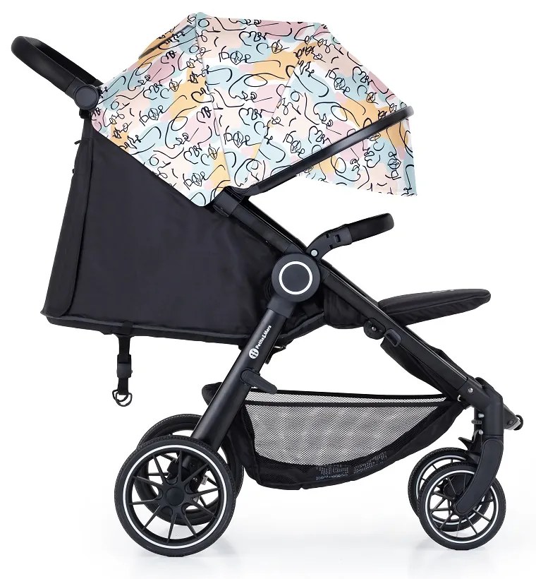 PETITE&MARS Kočík Street+ RWS Black + Strieška Limited 100 Faces