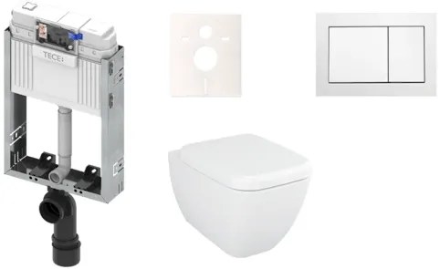 Cenovo zvýhodnený závesný WC set TECE na zamurovanie + WC Vitra Vitra Shift KMPLSHIFTT