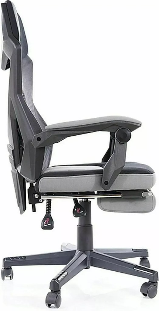 SI Otočná stolička Q-939 čierna - sivá