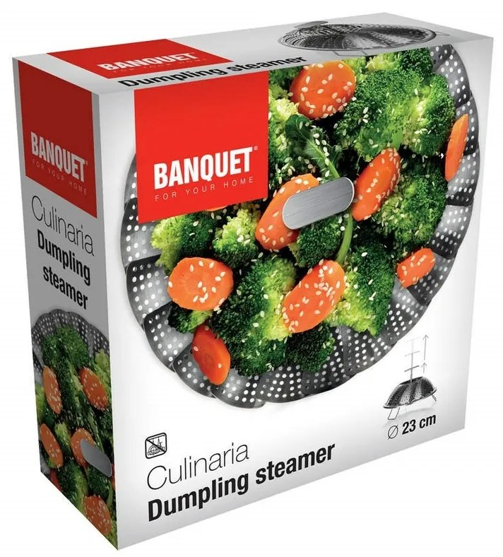 Banquet Naparovač na knedle s teleskopickým držiakom CULINARIA, 23 cm