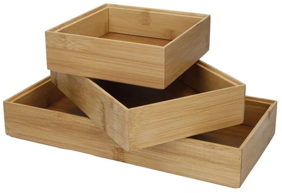 Bambusové organizéry do zásuvky v súprave 3 ks Copco - Kitchen Craft