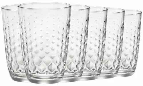 Bormioli Rocco 6-dielna sada pohárov Glit, 380 ml, 380 ml
