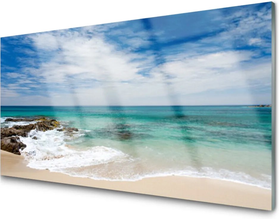 Skleněný obraz Pláž More Príroda