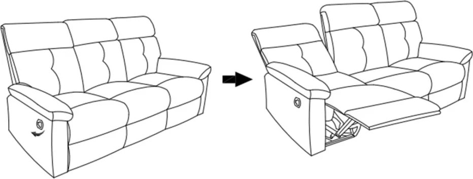 Trojsedák Elza, šedá látka, s polohováním