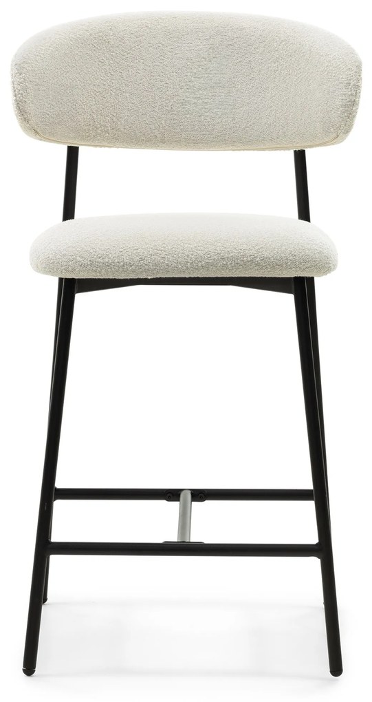 Barová židle Fresno boucle krémová