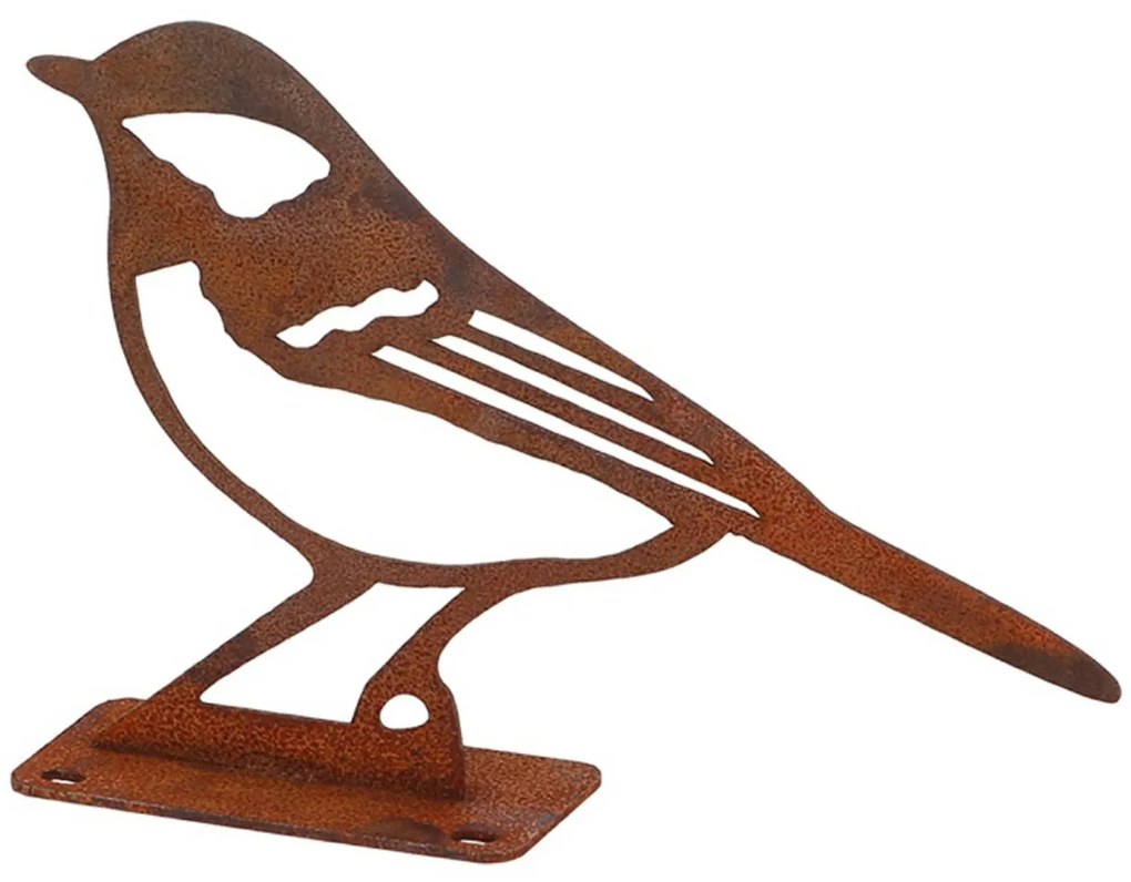 Záhradná kovová figúrka Rumi, 10x14x3,5 cm, hnedá