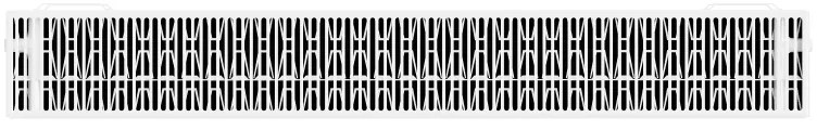 Mexen, Mexen Flat CF33 panelový radiátor 300 x 600 mm, bočné pripojenie, 744 W, biely - W433F-030-060-00