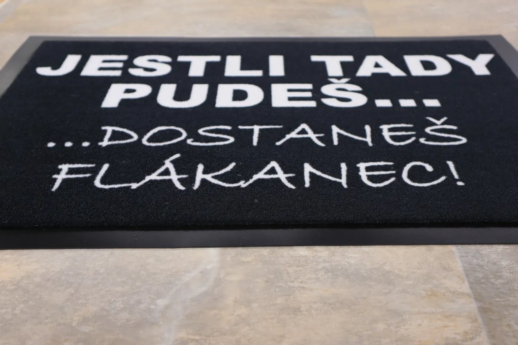 Mercury Flooring, Predložka Flákanec 40x60 cm, 40x60, čierna