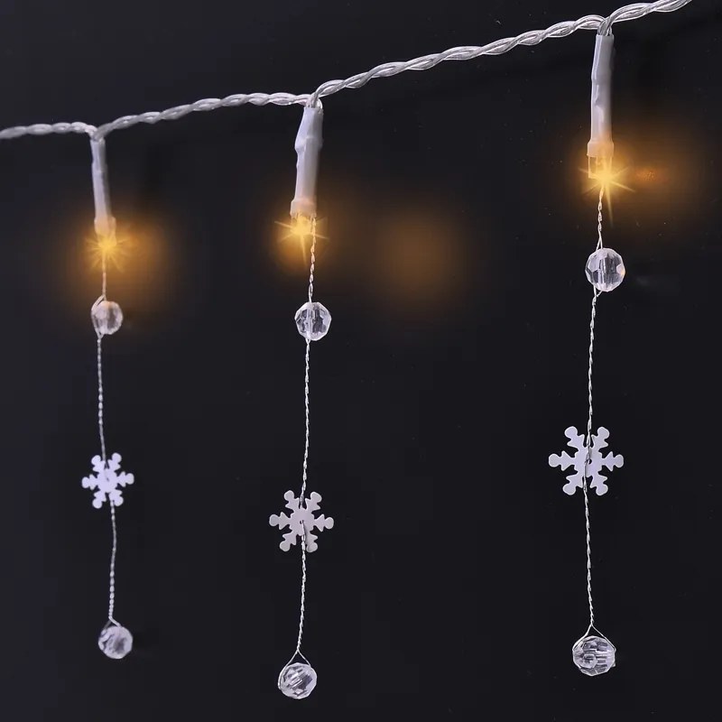 SOLIGHT LED reťaz s ozdobnými príveskami 20LED, 60x mini dekorácia, 2m, 2x AA