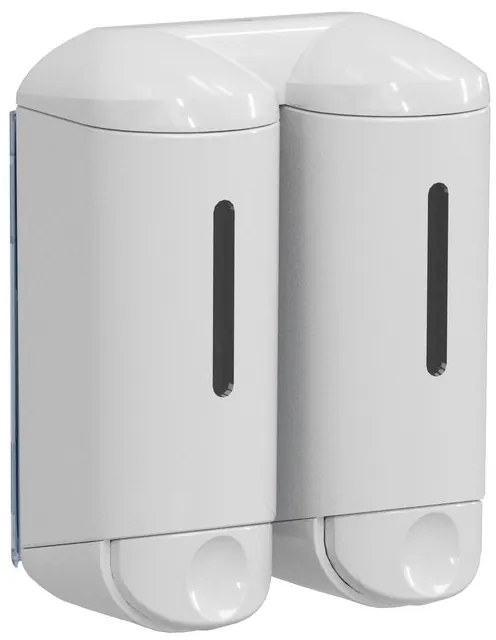 MARPLAST MARPLAST, SHOWER SMALL dvojitý dávkovač tekutého mydla, 2x170ml, biela, A94601