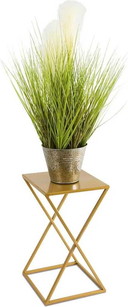 STOJAN NA KVETINÁČ LOFT5 40X24X24 CM ZLATÁ