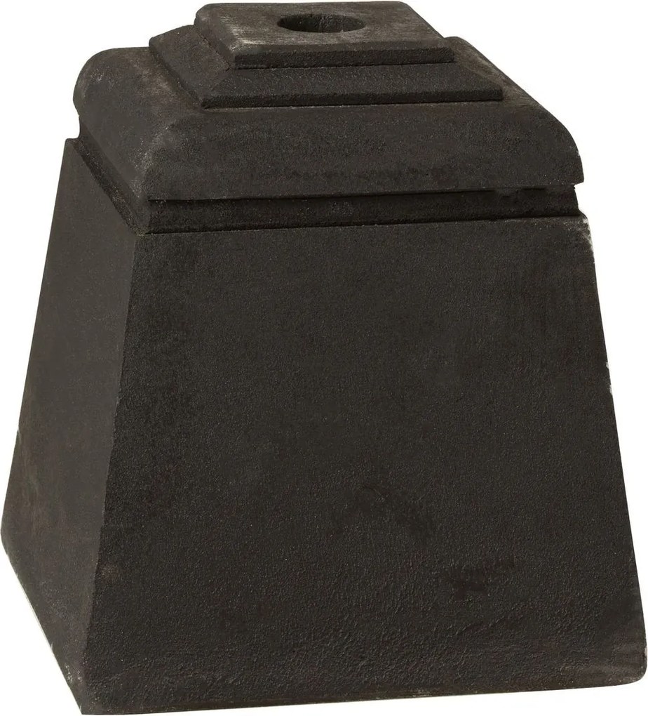 Čierny betónový stojan na slnečník Parra - 28*28*30 cm