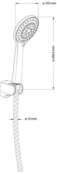 OMNIRES YOSEMITE-PCR - Sprchová sada YOSEMITE lesklý chróm