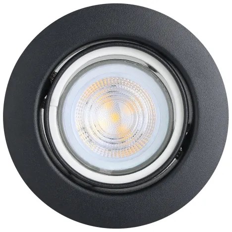 Eglo 901755 - SADA 3x LED Podhľadové svietidlo FAVAZZINA 1xGU10/4W/230V čierna