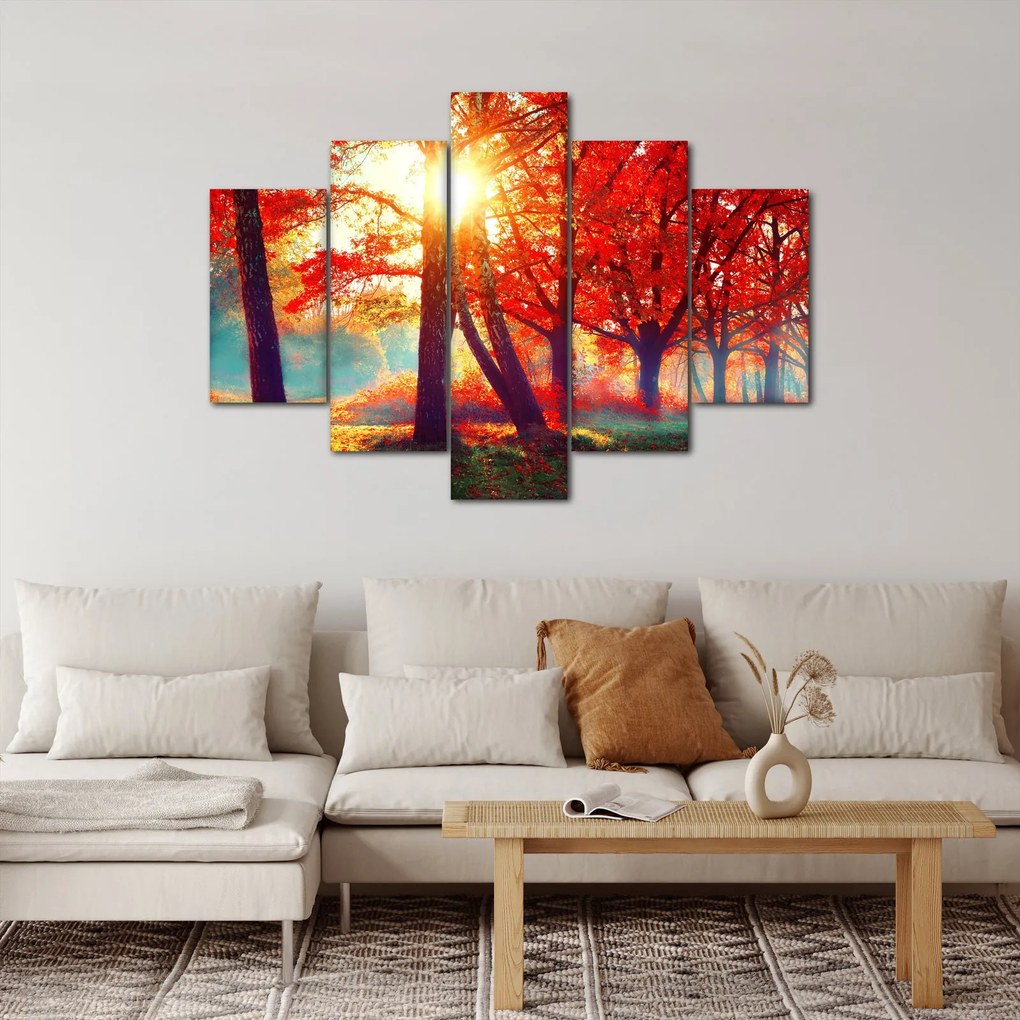 Obraz - Jesenná krajina (150x105 cm)