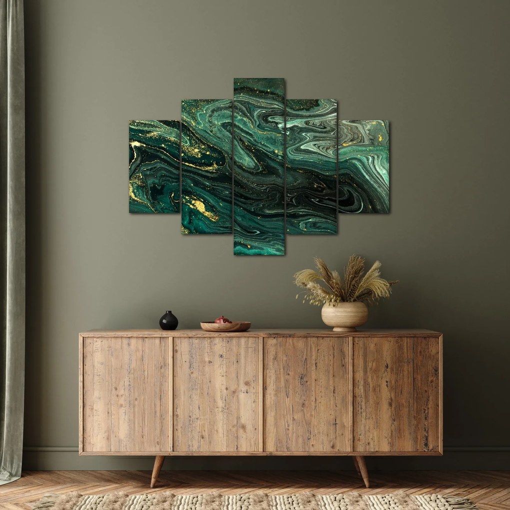 Obraz - Zelený mramor (150x105 cm)