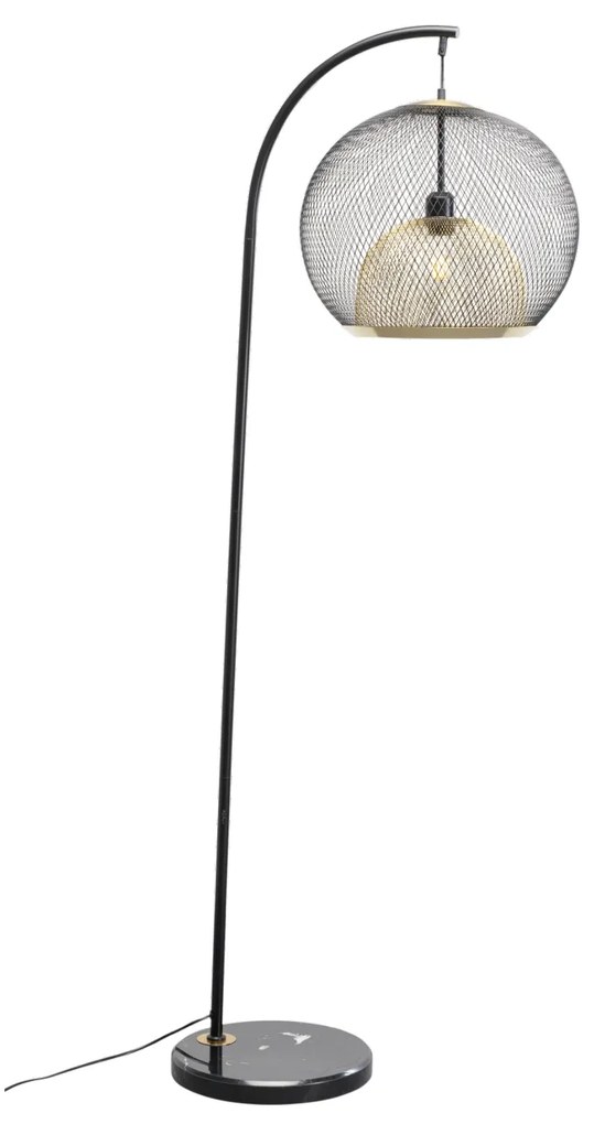 Grato stojacia lampa čierna 156 cm