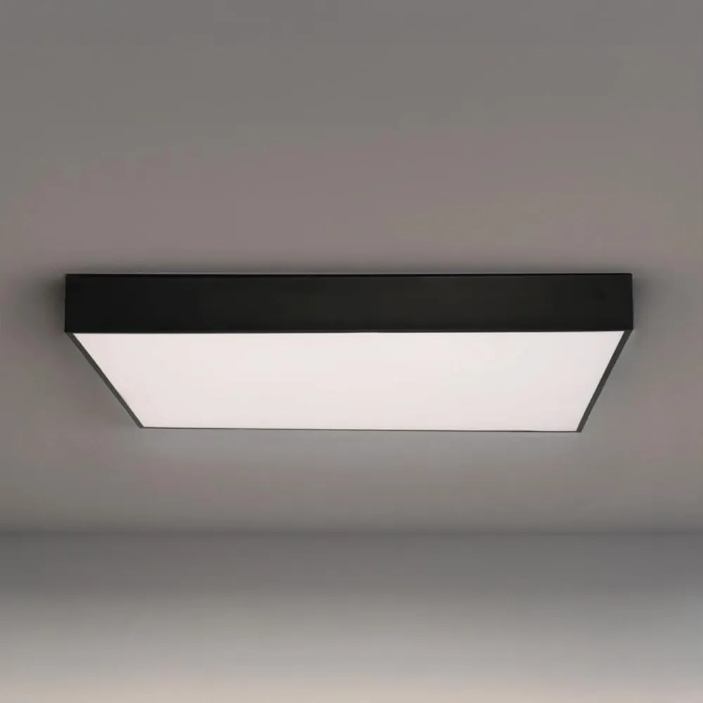 LED stropné svietidlo LED/215W/230V 3000/4000/6500K 80x80 cm čierne