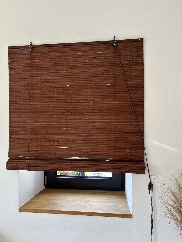 Bambusová zatemňovacia roleta - hnedá Šírka rolety: 180 cm, Rozvin rolety: 150 cm