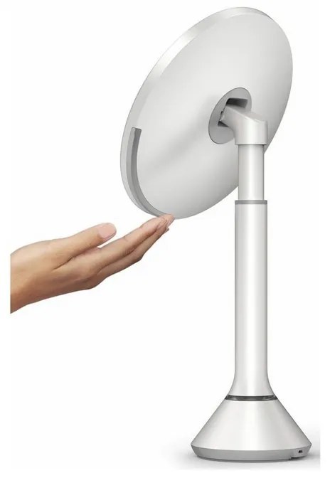 Zrkadlo Simplehuman s nastavitelným jasom Dual LED, biela