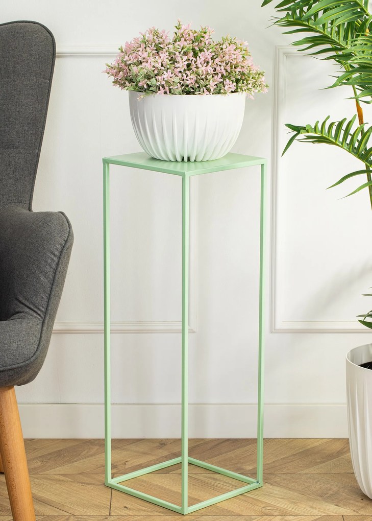 STOJAN NA KVETINÁČ SIMPLE 70X24X24 CM SVETLOZELENÁ