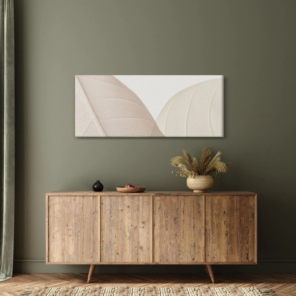Obraz - Texturované listy (120x50 cm)