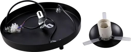 BRILAGI - Luster na lanku POLOS 3xE27/40W/230V, priemer 42 cm, čierna