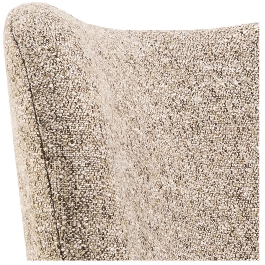 Béžové kreslo z textílie buklé Elmont – Actona