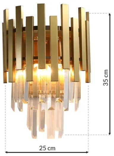 Nástenné svietidlo ASPEN GOLD 2xE14/40W/230V