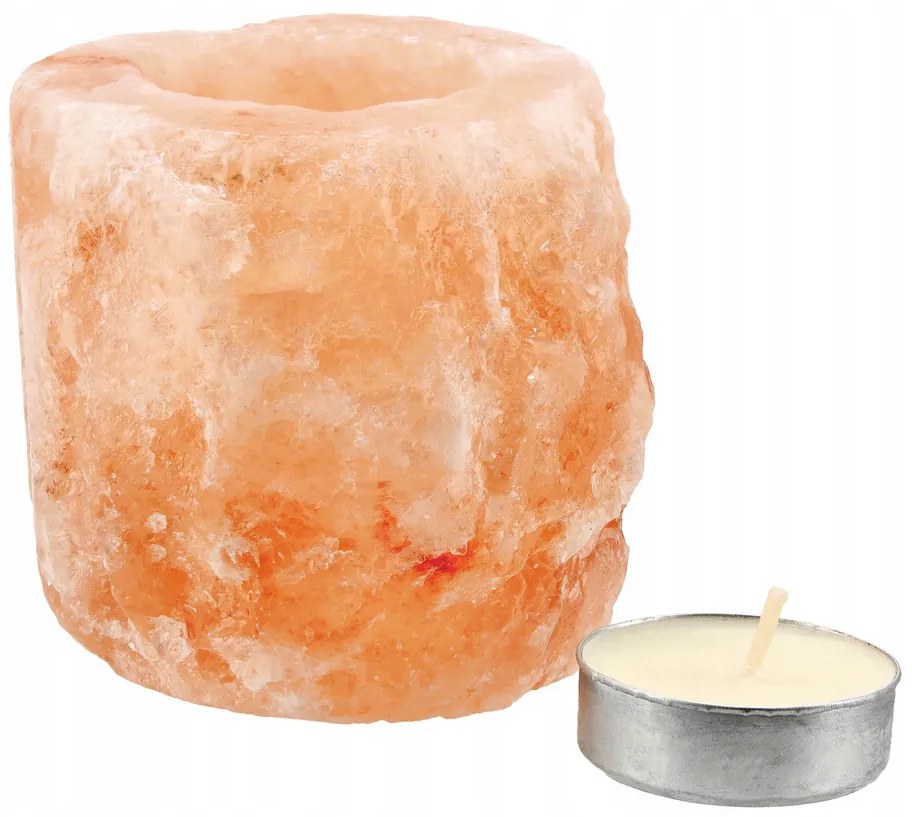 BERGE Soľná lampa NATURAL 900g - Ionizátor + sviečka
