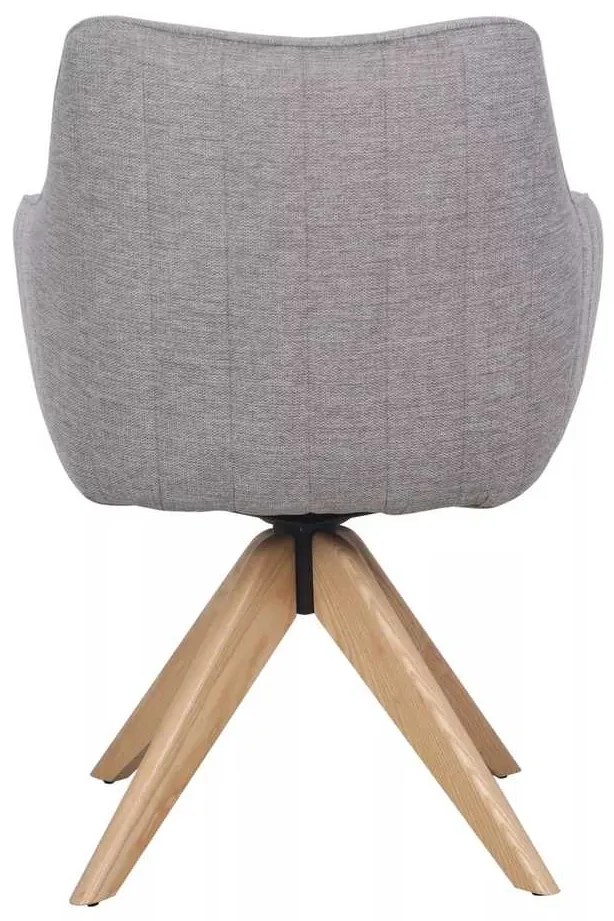 Jedálenská stolička Azalia D II, sivá / dub