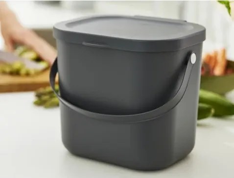 Odpadkový kôš Albula 6 l, antracitový%