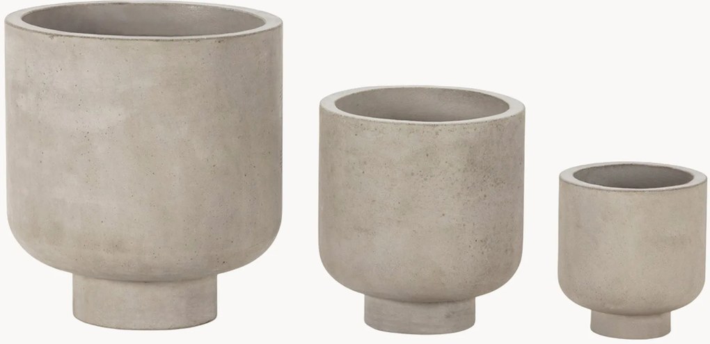 Záhradné kvetináče June, 3 ks