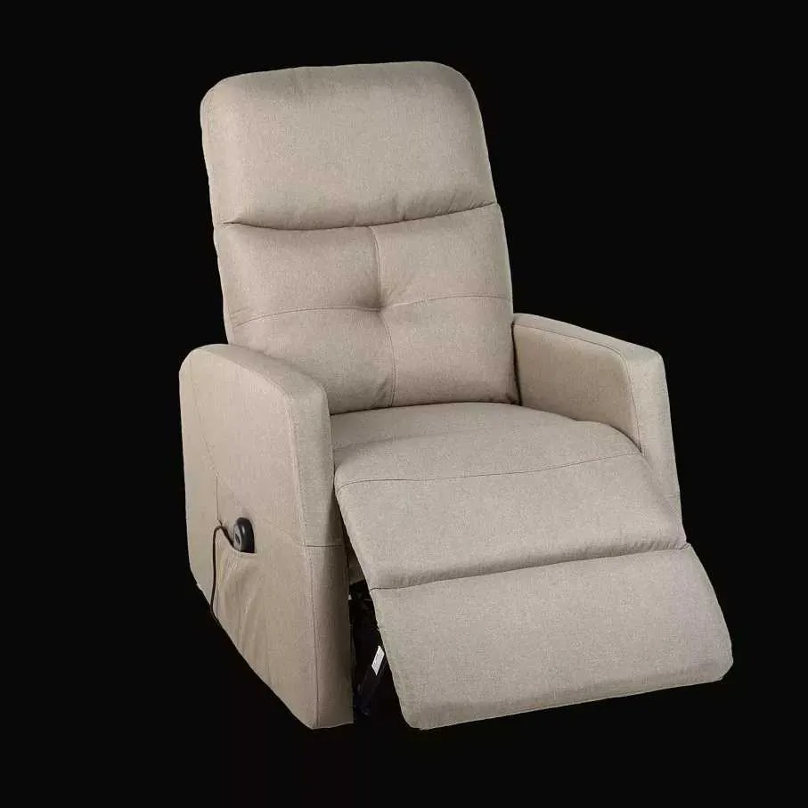 LuxuryForm DESIGN Elektricky polohovateľné televízne kreslo SEMIR - béžové