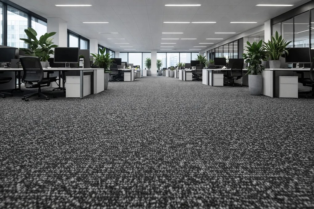 Koberec metráž Piccolo 236, na mieru, šíře 4m, šedá, guma (gél - protišmykový), chodba / predsieň, Beaulieu International Group