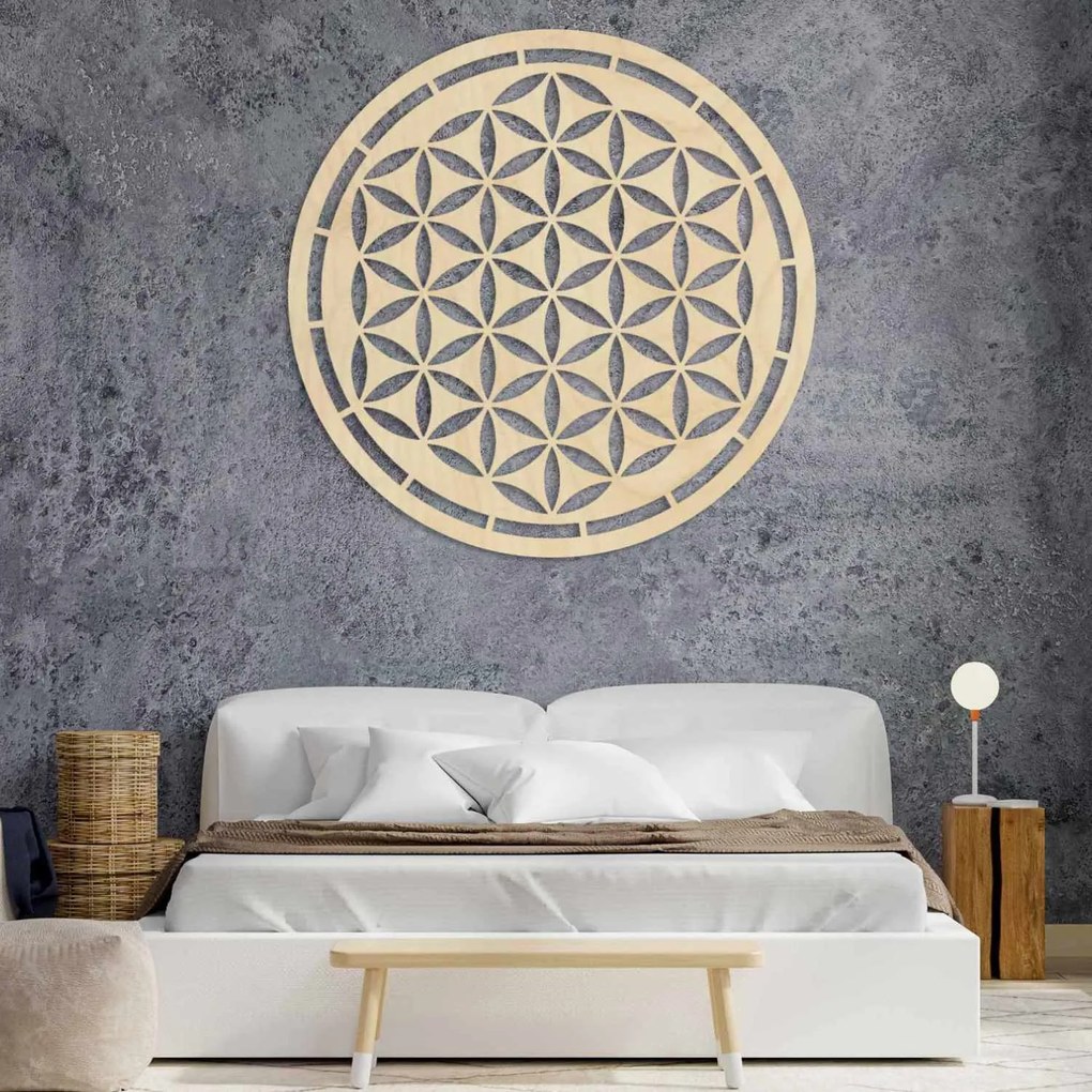 Drevená mandala, dekorácia na stenu | HAAMONY: Preglejka Topoľ - Honey 3071 20 cm 3772-84283 PR0167