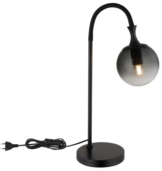 Globo 15885T - Stolná lampa DALTON 1xE27/10W/230V čierna