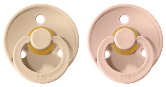 BIBS Colour cumlíky z prírodného kaučuku veľkosť 2: Vanilla - Blush