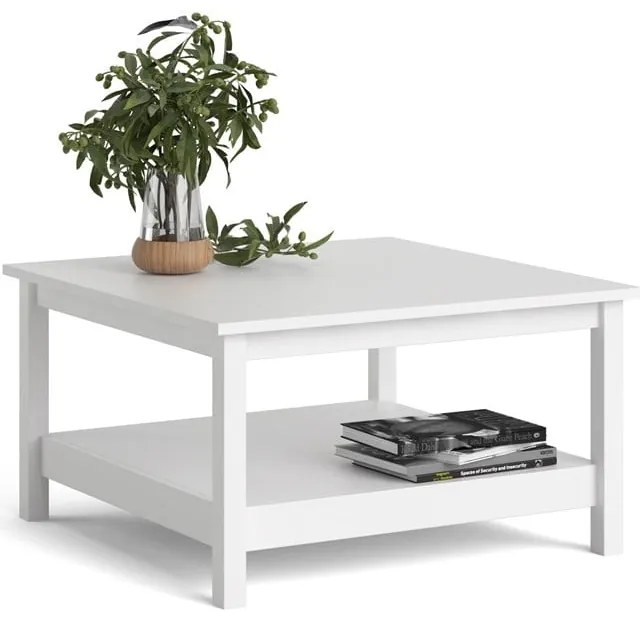 Biely konferenčný stolík 81x81 cm Madrid - Tvilum