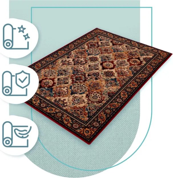 Koberec Agnella Isfahan Forenza bordový