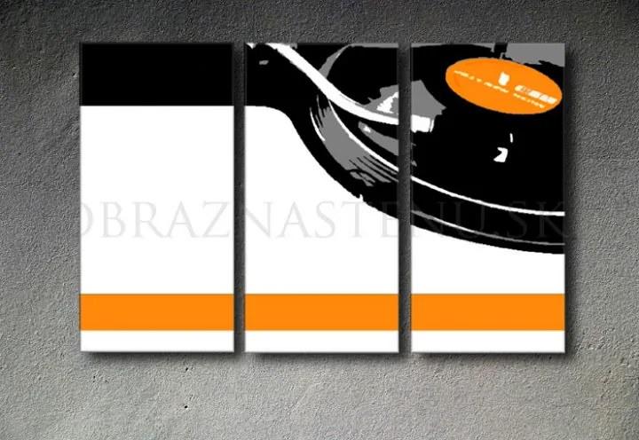 Ručne maľovaný POP Art obraz DJ 120x80 cm