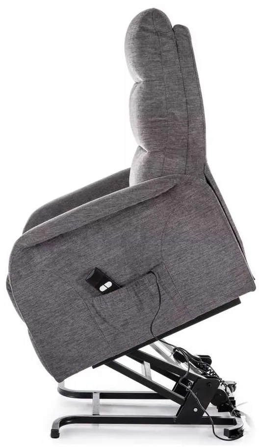 Masážne kreslo Pravia, sivá