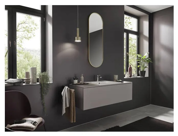 Hansgrohe Vernis Blend - Páková umývadlová batéria 100 CoolStart s odtokovou súpravou s tiahlom, chróm 71585000