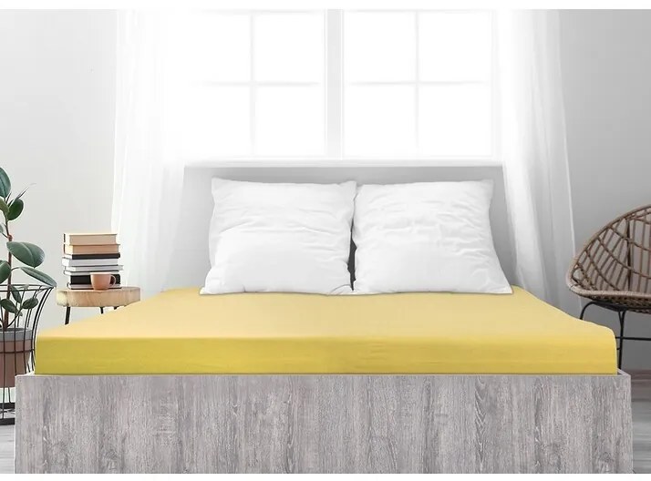 4Home jersey prestieradlo Ideál žltá, 70 x 140 cm