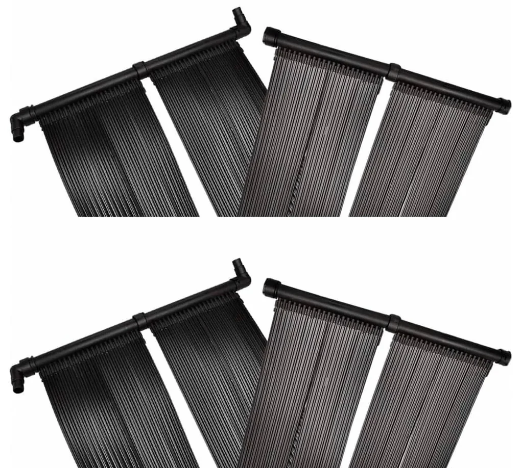 Solárny panel na ohrev vody v bazéne 4 ks 80x620 cm 3079659