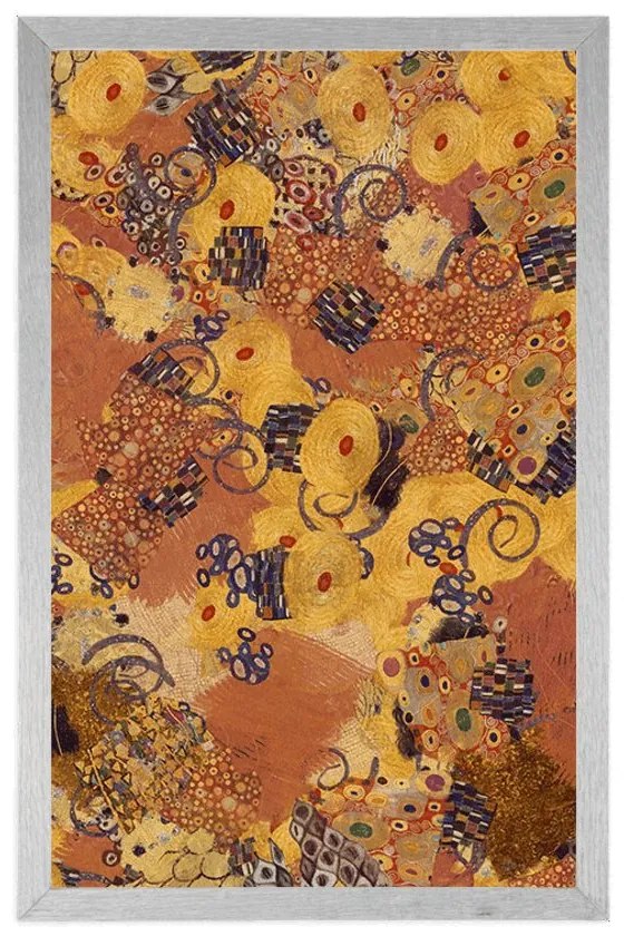 Plagát abstrakcia inšpirovaná G. Klimtom - 40x60 white